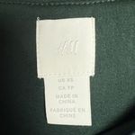 H&M Women Size XS Green Sparkle Sequin Short Sleeve Shirts Photo 1