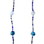 VTG Handmade Blue Beaded Eyeglass Holder Reading Glasses Jewelry New 28 in L Photo 6