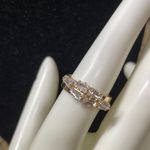 Stacked Crystal Gold Adjustable Ring Photo 12