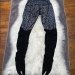 Lululemon Wunder Under Stirrup Leggings Womens Size 6 Heather Gray /Black Photo 5