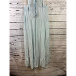Women's Indigo Soul Light Blue Tiered Halter Maxi Dress Size L Size L Photo 5