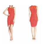 Adelyn Rae  Blood-Orange Lace Shift Cocktail Dress Size‎ Small Photo 8