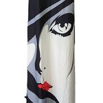 Amazon Human Face Printed White Dress Photo 3