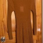 & Other Stories & Other Stories Fitted Gold Glitter Knit Midi Dress XS Photo 5