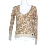 Abercrombie & Fitch NWOT Zebra Print Scoop Neck Sweater Photo 6