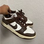Nike  Men's Chocolate Brown and White Sneakers Photo 1