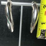 SIMON SEBBAG SSD Sterling Silver Oval Open Hoop Earrings Photo 8