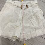 House Of Harlow 1960 Linen Shorts Women Size Small White Belted Lined NWOT Photo 6