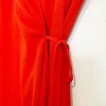 Aritzia Babaton Wallace V-Neck Short Sleeve Crossover Wrap Mini Dress Red Small Photo 4