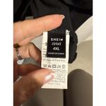 Cato Est. 1946 Womens Dressy Top Size Large Black with White Trim Keyhole Sleeves Photo 1