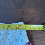 Entro  Ivory asymetriacl boho Tank Top with Floral Accents and embroidery Photo 5