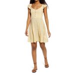 Billabong ✨ Forever Yours Print Yellow Sz Large  Dress✨ Photo 1