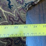 Jones New York  Paisley Shirt in Brown and Gold Photo 4