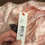 Alice + Olivia NWT pink stretch satin high low lace trim low back dress Photo 12