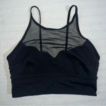 Lululemon Adore Your Core Bra Black Mesh Sweetheart Neckline Size 4 EUC Photo 1