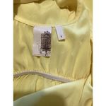 Francesca's Francesca’s Light Yellow Sheer Tie Back Mini Dress Fit & Flare S Photo 2