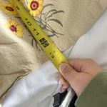 Womens Sportswear Tan Yellow Beige Shorts Floral Flowers Sunflowers Size L Photo 6