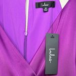 Lulus NWT Lulu’s What a Stunner Purple Satin Asymmetrical Mini Dress Photo 6