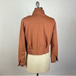 Free People  Denim Slouchy Eisenhower Jacket in Terracotta Photo 5