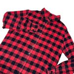 TRADLANDS Red Black Buffalo Plaid Flannel Shirt Long Sleeve Button Up Women's XL Photo 1