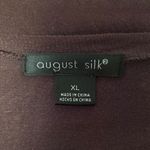 August Silk Brown and Gold Embellished Blouse with Dolman Sleeves Photo 1