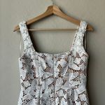 Elliatt  Dress Lace‎ White Butterfly Sleeveless Square Neck Minidress Size Small Photo 8
