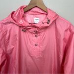 J.Crew Packable Popover Windbreaker Jacket in Crisp Pink Size Large Photo 2