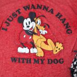 Disney New Women’s “I Just Wanna Hang With my Dog” T-shirt Small 4-6 & Free Case Photo 1
