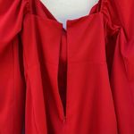 Princess Polly Womens Size 2 Lillie long puff sleeve red mini dress Photo 7
