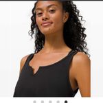 Lululemon Cropped Henley Tank Top Black Photo 0