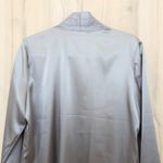 Chico's Womens Beaded Sunrise Jacket Size M Silver Open Front Quiet Luxury Chic Photo 4