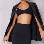 Pretty Little Thing Prettty Little Thing Basic Black Cotton Blend Jersey Mini Skirt Photo 1