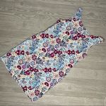 Helen job floral Hawaiian beach dress v neck stretch large vacation Cruise midi Red Photo 1