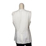 Joie NWOT  Longline Vest Gold Button Large White Photo 3