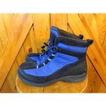 Lands' End Lands’ End Boots Blue Black Waterproof Hiking Snow Outdoor Shoes Size 9.5B Photo 2