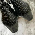 Arche LN Latex Black‎ Croc Embossed Boot Black Size 6.5 Photo 3