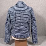 Charter Club Women’s  Blue and White Polka Dot Cotton Jean Jacket Size Large Photo 5