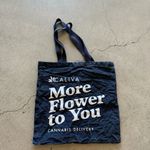 Urban Outfitters Caliva / more flower to you cannabis tote bag / navy Photo 2