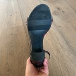 Merona  Lulu Burgundy and Silver Floral Brocade Block Heel Size 8.5 Photo 6