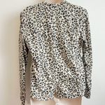 Caslon Leopard Print Button Down Lightweight Casual Utility Jacket M Tan Black Photo 4