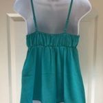 Candie's Tie-front Babydoll Cami Tank Top Shirt Blouse Teal XS Photo 2