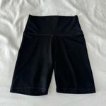 Aerie Solid Black Biker Shorts Photo 0