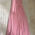 After Six Chiffon One Shoulder Gown #1544 in Desert Rose Size 0 Photo 1