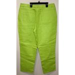 Metro Style Vintage VTG Y2K Neon Green 100% Genuine Leather Pants Size 20 NWT!! Photo 2