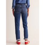 Boden USA Boden Mid Rise Girlfriend Straight Leg Jeans in Mid Vintage Size 30 Petite Photo 2