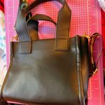 Love by Design Love colorful multi color removable crossbody strap handbag black faux leather Photo 5