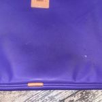 Jon Hart 15ā Purple padded canvas laptop case with handle and leather trim Photo 2