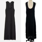 J.Crew  Limited Edition Crochet Maxi Sweater Dress Black Size Large Photo 1