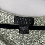 Sigrid Olsen  Cottagecore Viintage Green Crochet Open Knit Cardigan Size Large Photo 2