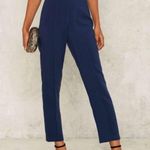 Nasty Gal Blue Deep Plunge Jumpsuit Photo 5